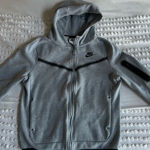 Big kids size large Nike tech fleece full zip jacket